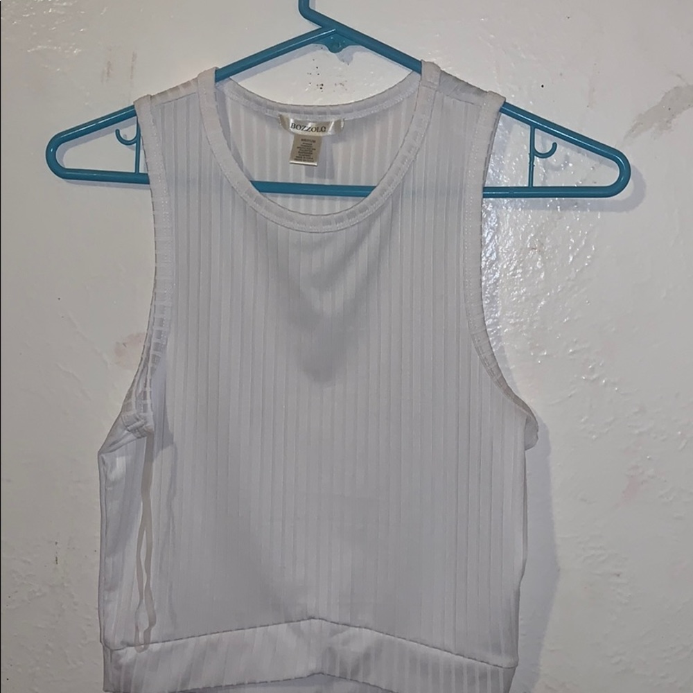 White Crop Top